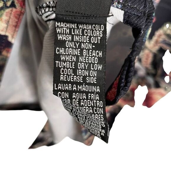 Saints Studio Mens Camp Shirt L Printed Tapestry Fruit Still Life Artisanal - Picture 8 of 8